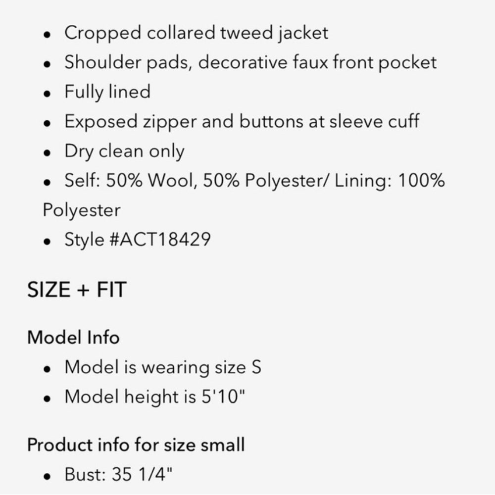 Astr Cropped Tweed Jacket - Picture 8 of 8